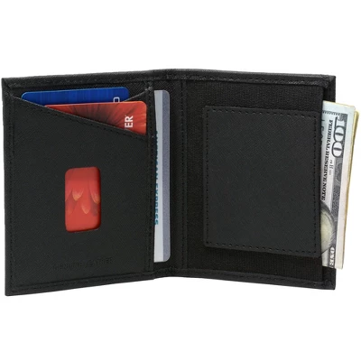 Alpine Swiss Double Diamond RFID Business Card Case Wallet - Image 4