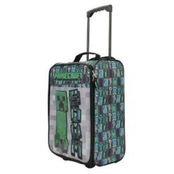 Minecraft Creeper Youth 18" Soft Sided Roller Travel Suitcase