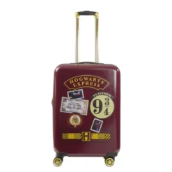 WB Harry Potter Ful Hogwart Express Hardside Printed Abs 25 Inch Luggage Burgundy