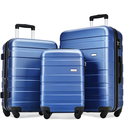 3 PCS Expandable ABS Hard Shell Luggage Set With Spinner Wheels And TSA Lock - ModernLuxe - Image 17