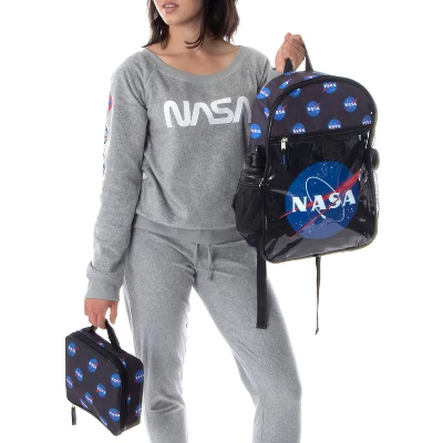 NASA Meatball Logo Backpack Lunch Bag Water Bottle Squishy Toy 5 PC Mega Set