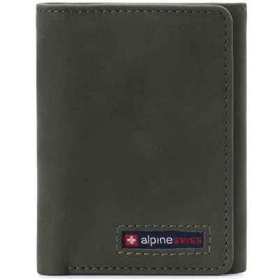 Alpine Swiss Leon Mens RFID Safe Trifold Wallet Cowhide Leather Comes In A Gift Box - Image 7