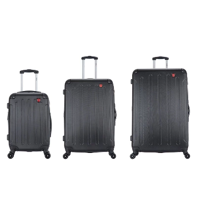 DUKAP Intely Smart 3pc Hardside Checked Luggage Set With Integrated Weight Scale And USB Port