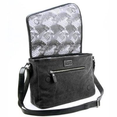 Crowded Coop, LLC Game Of Thrones House Stark Mini Messenger Bag - Image 2