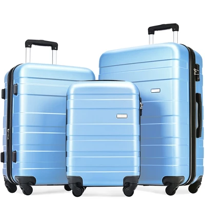 3 PCS Expandable ABS Hard Shell Luggage Set With Spinner Wheels And TSA Lock - ModernLuxe - Image 19