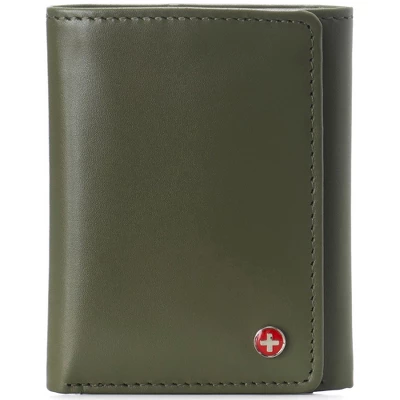 Alpine Swiss Leon Mens RFID Blocking Trifold Wallet Smooth Leather Comes In Gift Box - Image 6