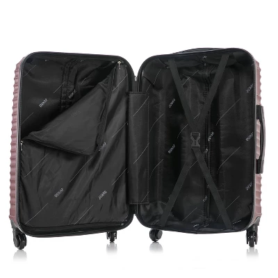 DUKAP Adly Lightweight Hardside Medium Checked Spinner Suitcase - Image 3