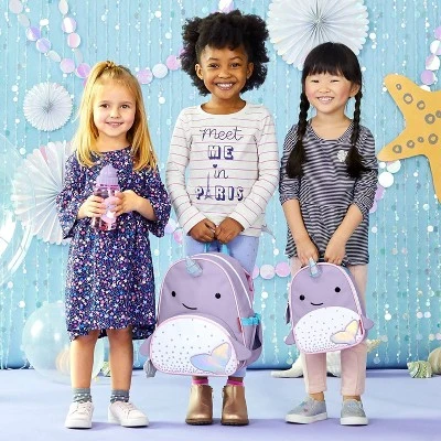 Skip Hop Zoo Little & Toddler Kids' 12" Backpack - Narwhal - Image 9