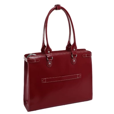 McKlein Winnetka 1 Leather Ladies' Laptop Handbag - Red