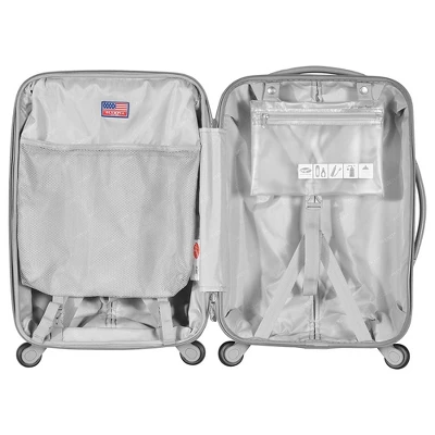 Olympia Denmark 21" Expandable Carry On 4 Wheel Spinner Luggage Suitcase - Image 3