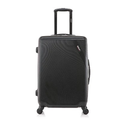 DUKAP Discovery Lightweight Hardside Medium Checked Spinner Suitcase