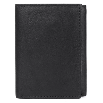 J. Buxton Dakota Three-Fold Leather Wallet With ID Window - Image 2