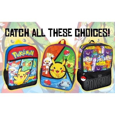 Pokemon Sword And Shield Starters Molded Bottom 16" Backpack Multicoloured - Image 4