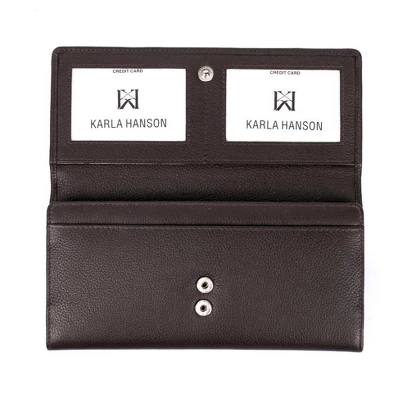 Karla Hanson Women's RFID Leather Trifold Wallet - Image 3