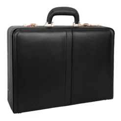 McKlein Harper Leather Expandable Attache Briefcase