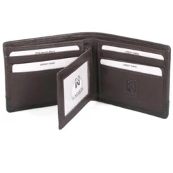 Karla Hanson Men's RFID Leather Bifold Wallet W/ Card Holder Insert